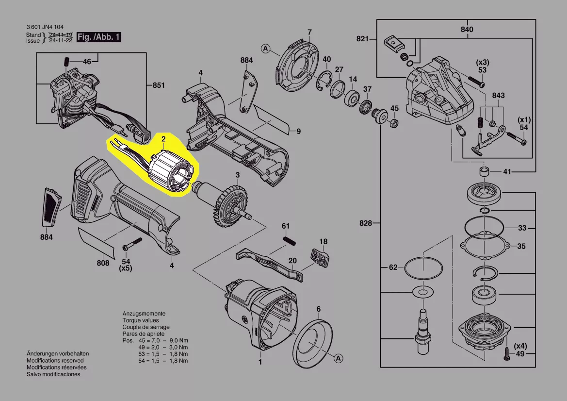 Stator réf. 1 619 PS2 056 BOSCH